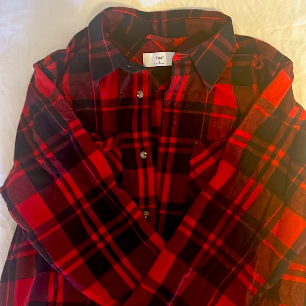 Never worn TNA oversized flannel